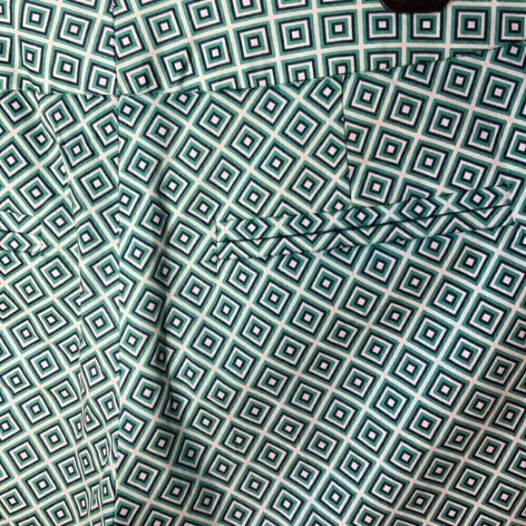 Willi Smith NWOT Walking Shorts, 4. Green, Navy and White Diamonds - Picture 5 of 14